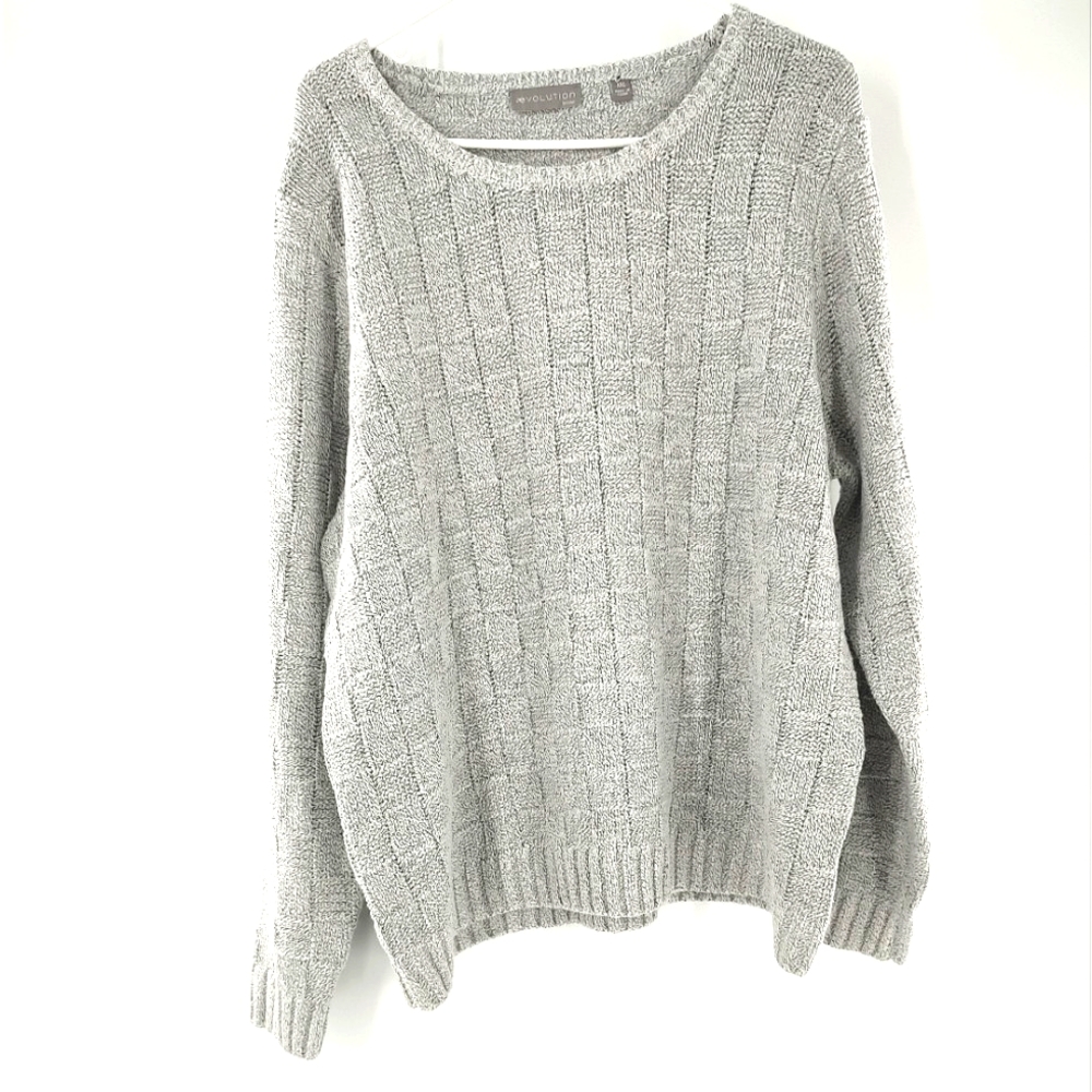 Evolution Women's Light Grey Pullover Size XXL